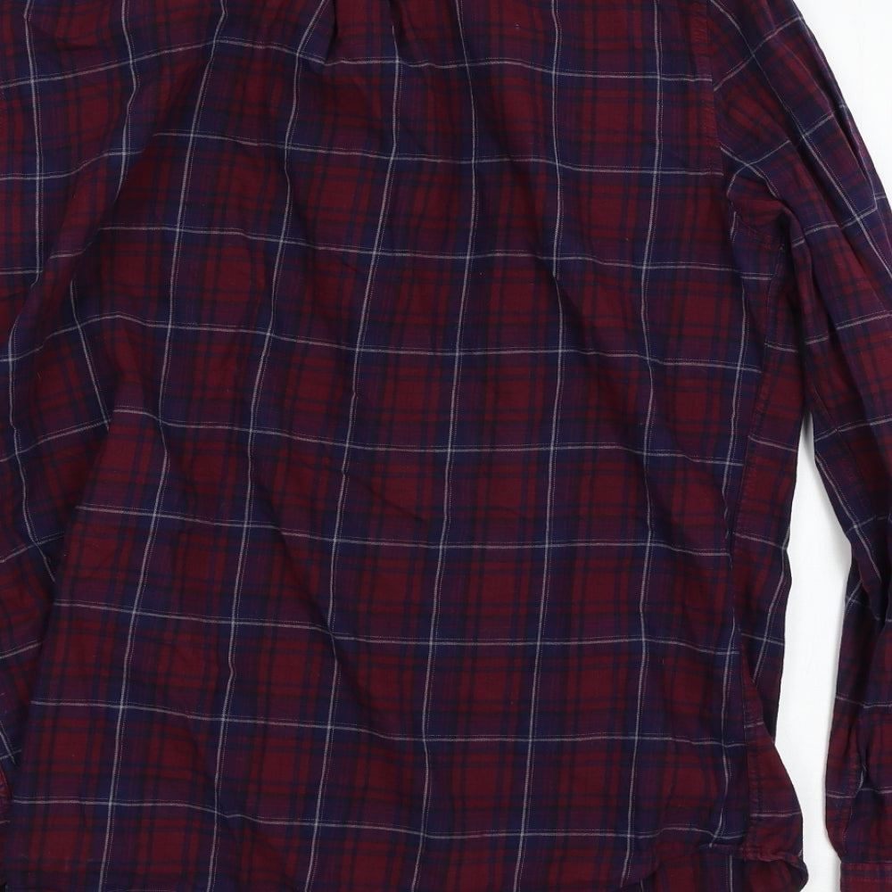 NEXT Mens Red    Button-Up Size L