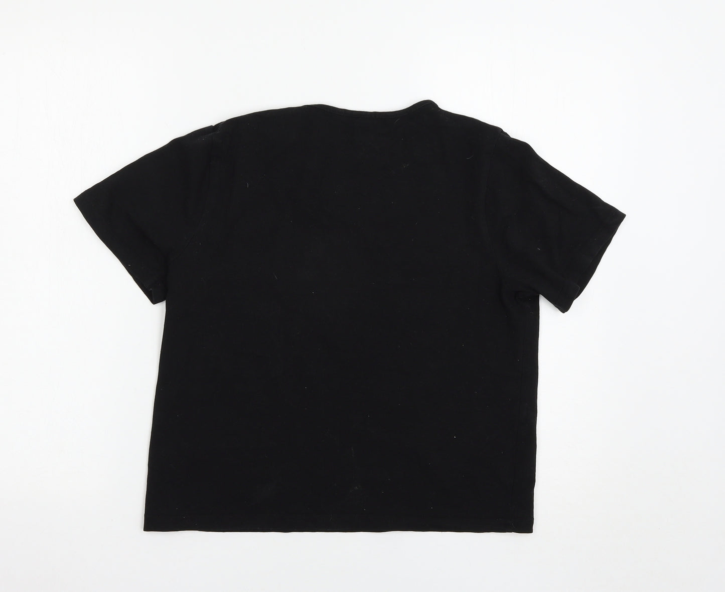 Boohoo Womens Black   Basic T-Shirt Size 16