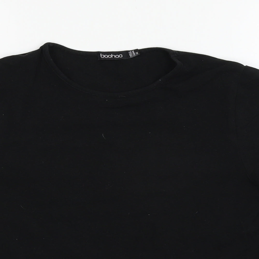 Boohoo Womens Black   Basic T-Shirt Size 16