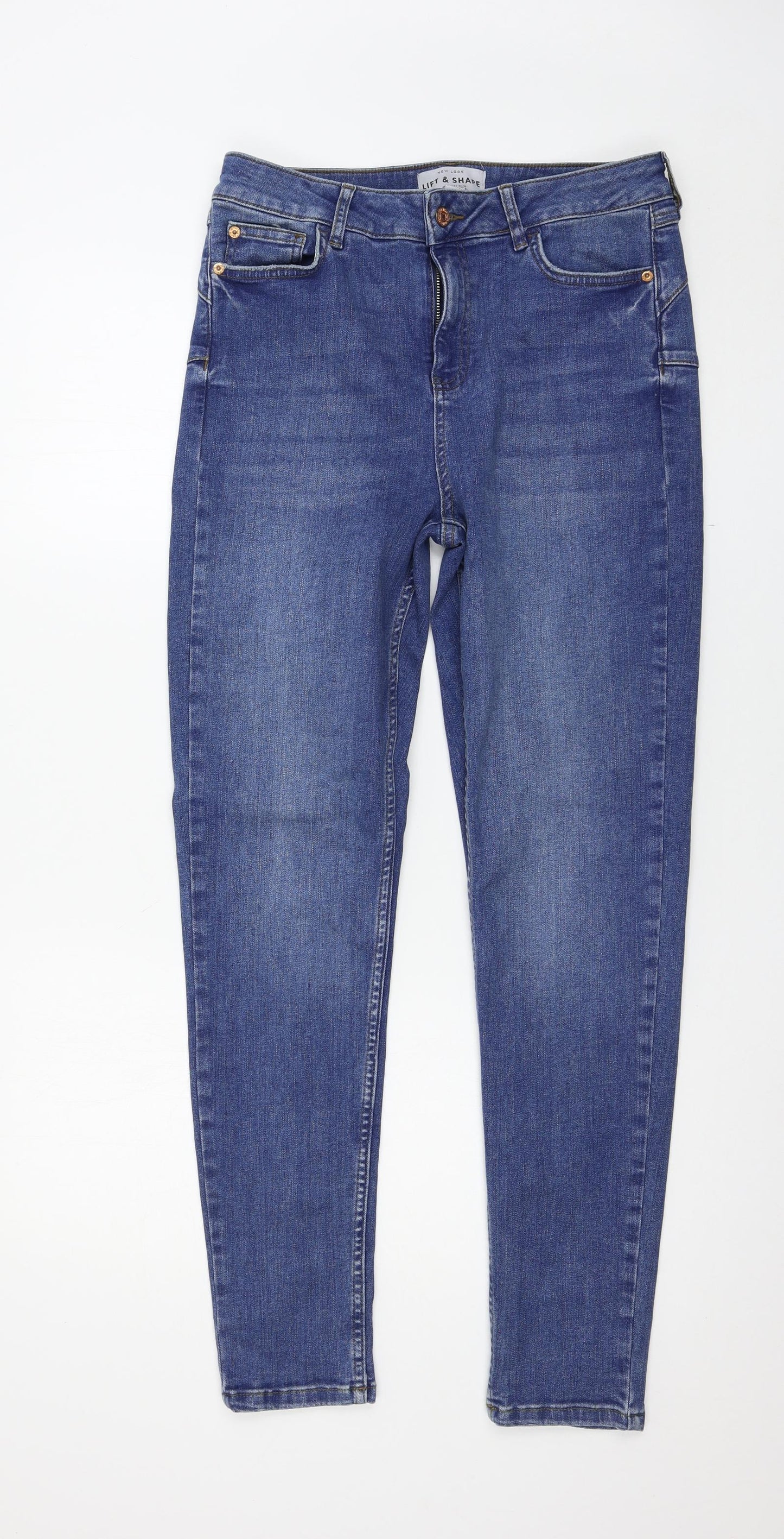 New Look Womens Blue   Skinny Jeans Size 14 L30 in