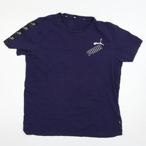 PUMA Mens Blue    T-Shirt Size L