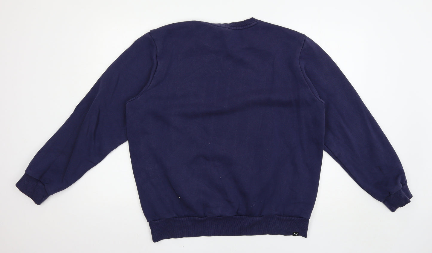 PUMA Mens Blue   Pullover Sweatshirt Size L