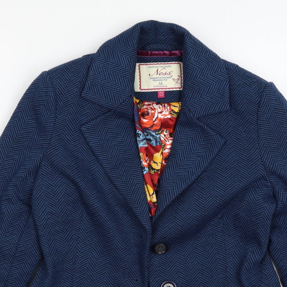 Ness Womens Blue   Jacket Blazer Size 8