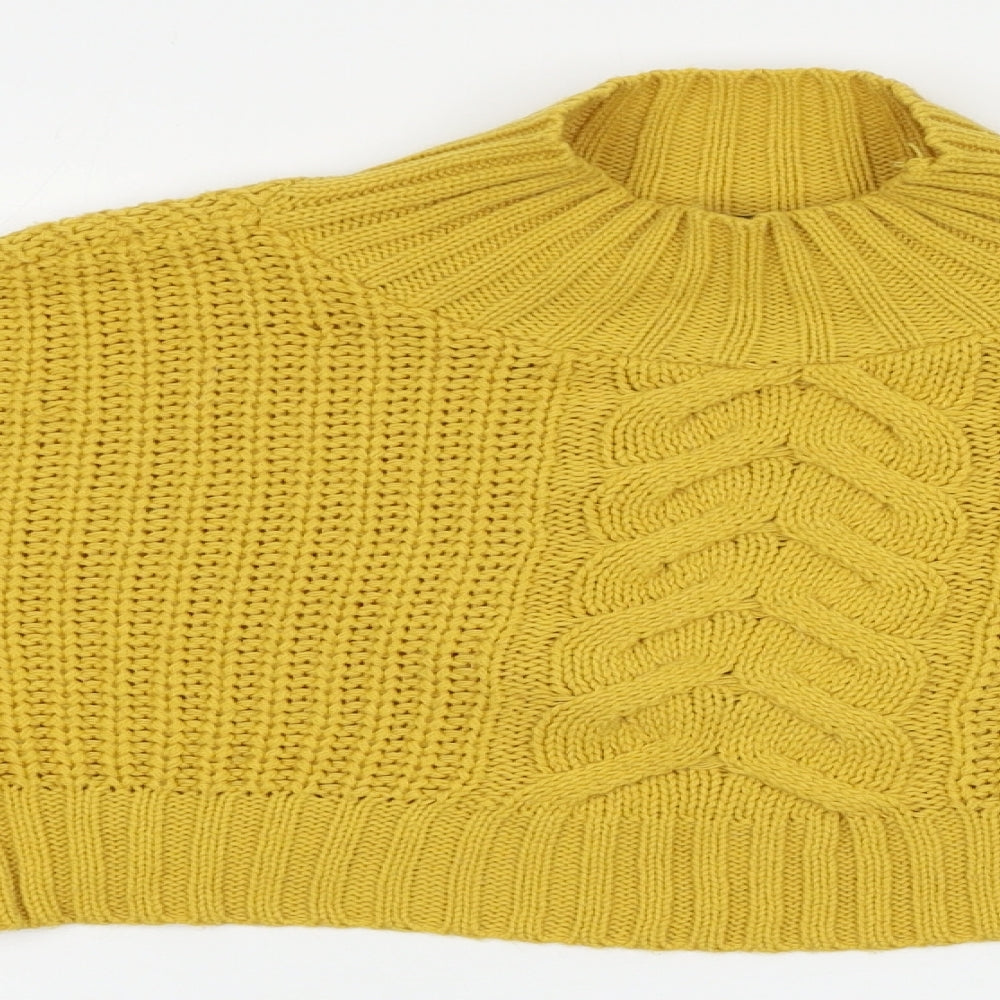 Missguided Womens Yellow   Pullover Jumper Size 6