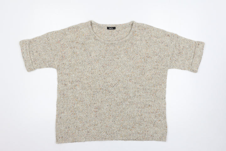 M&Co Womens Beige   Pullover Jumper Size S