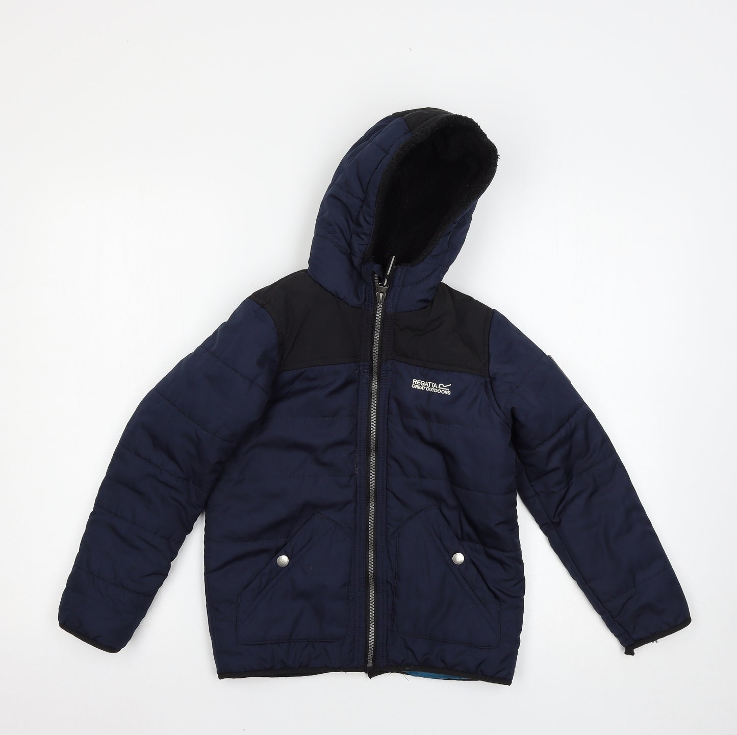 Regatta Boys Blue   Basic Coat Coat Size 7-8 Years