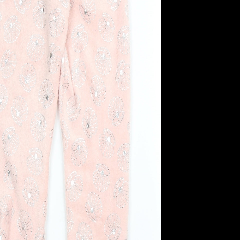 Primark Girls Pink Solid  Capri Pyjama Pants Size 8 Years