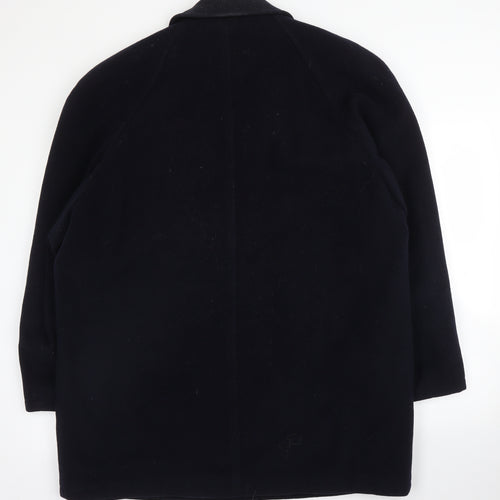 Preworn Mens Blue   Overcoat Coat Size XL