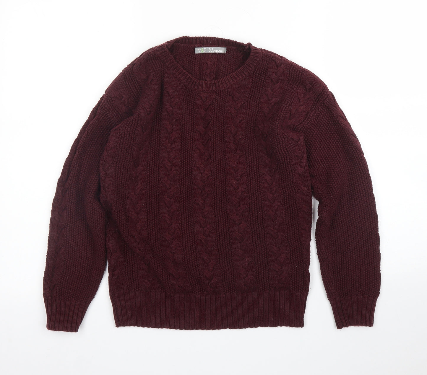 M&S Womens Purple   Pullover Jumper Size 8