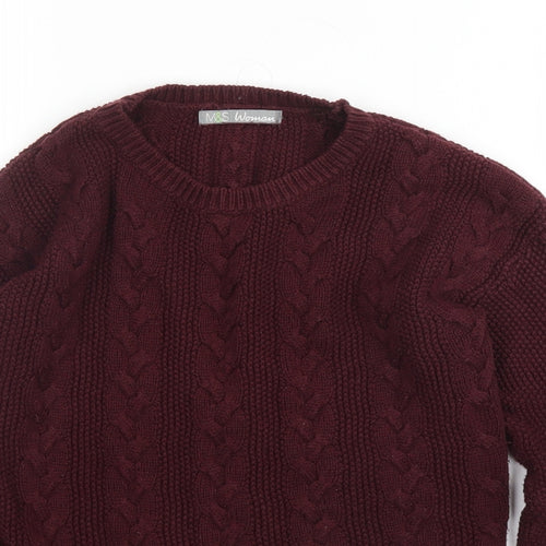 M&S Womens Purple   Pullover Jumper Size 8