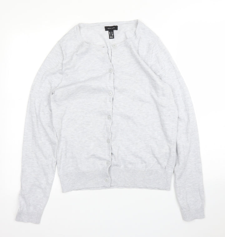 New Look Womens Grey   Cardigan Jumper Size 12