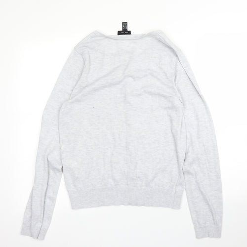 New Look Womens Grey   Cardigan Jumper Size 12