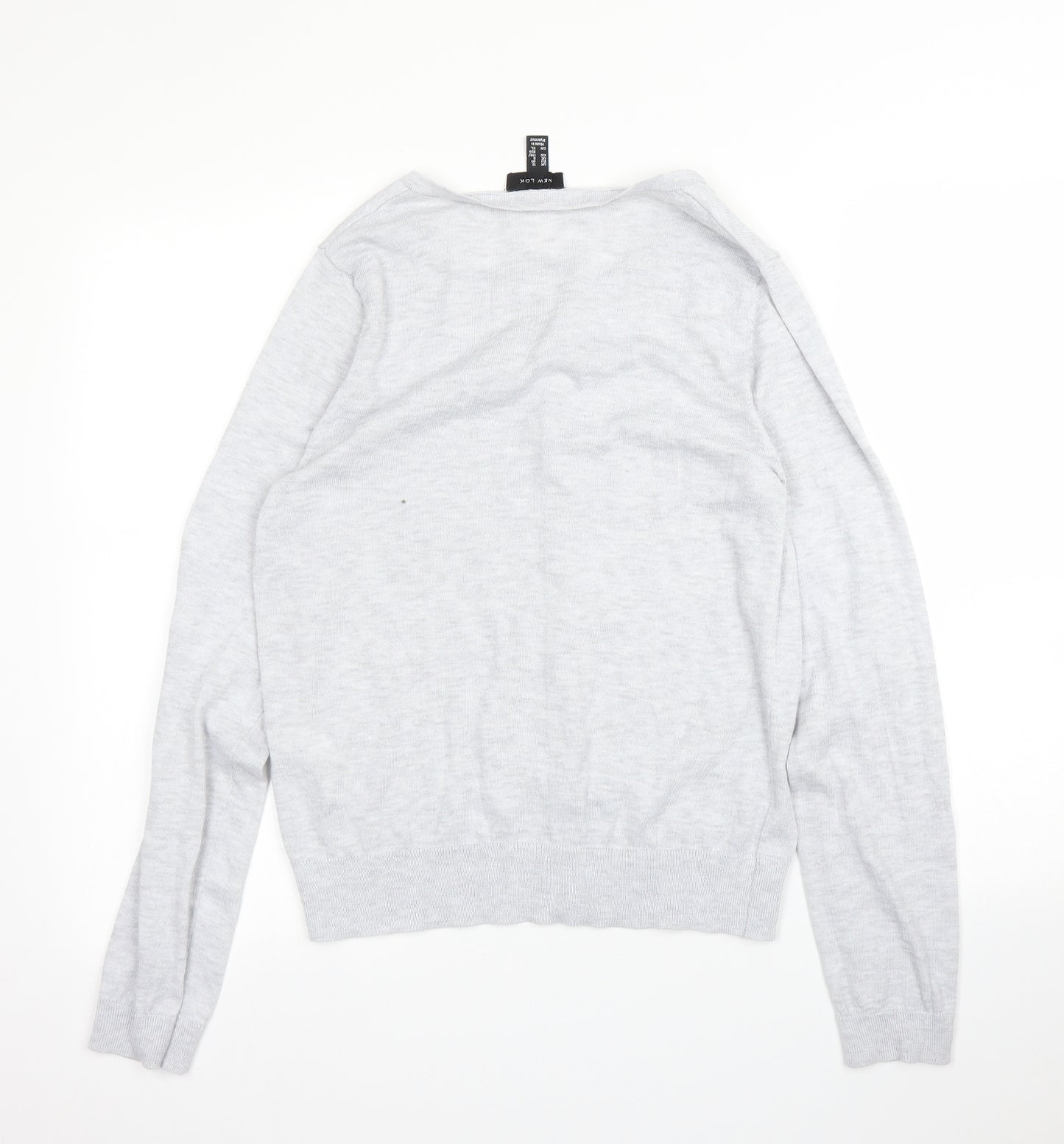 New Look Womens Grey   Cardigan Jumper Size 12