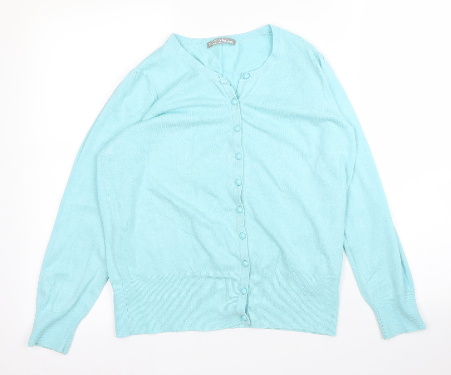 M&S Womens Blue   Cardigan Jumper Size 14