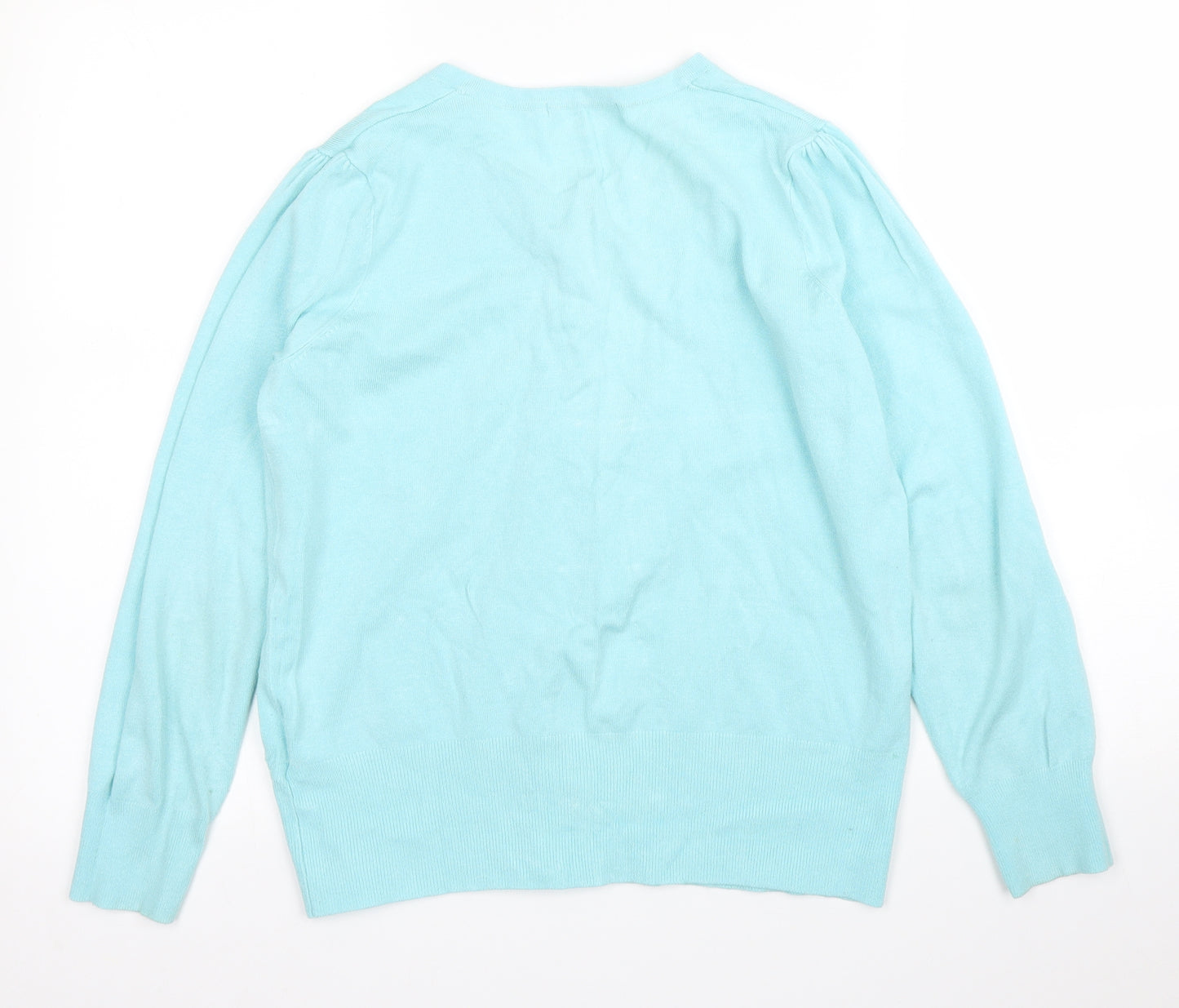 M&S Womens Blue   Cardigan Jumper Size 14