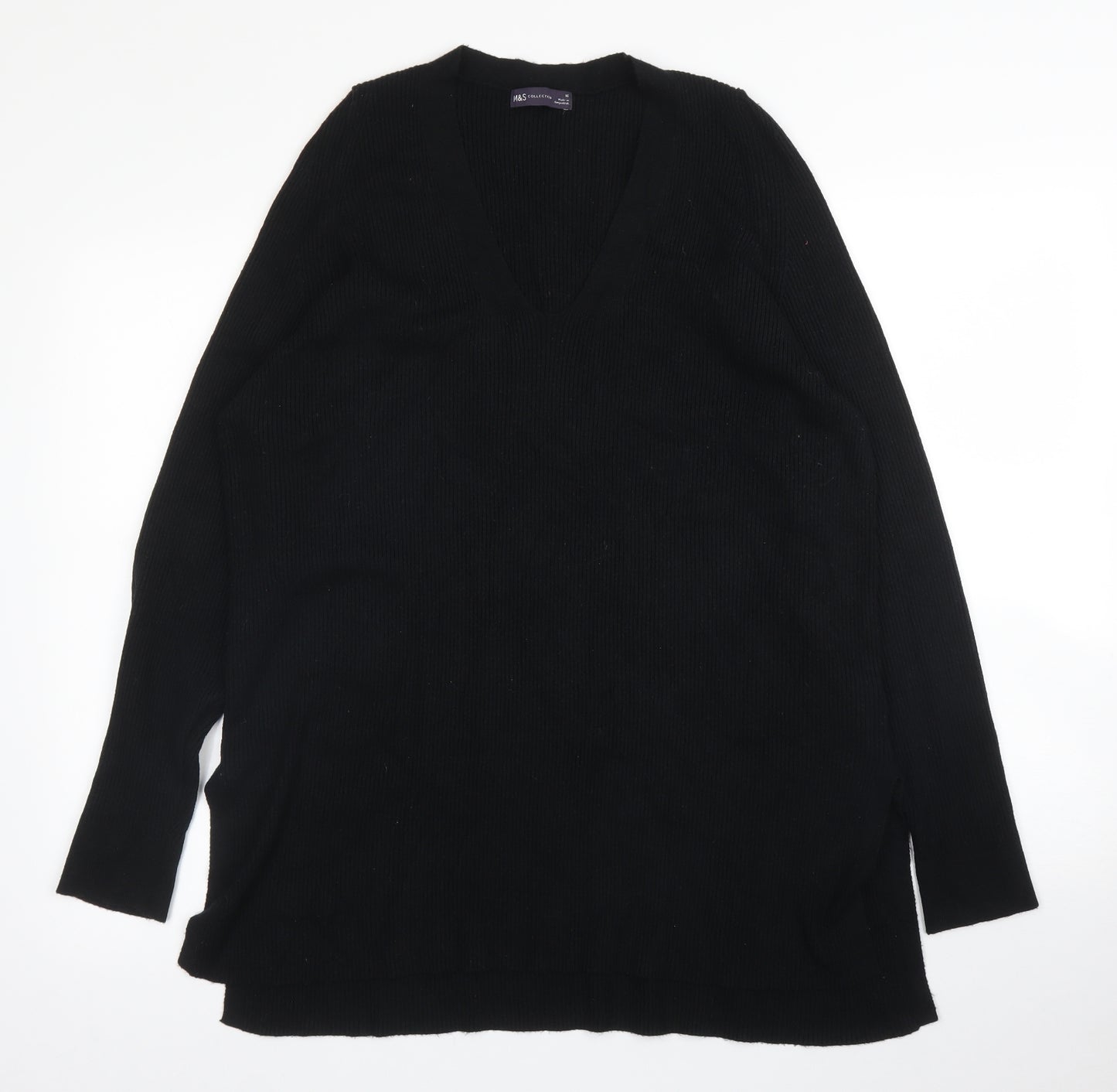 M&S Womens Black   Pullover Jumper Size 16