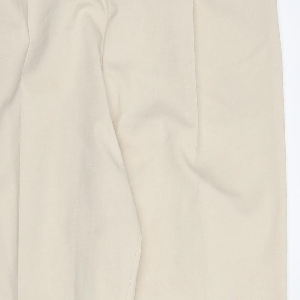M&S Womens Beige   Capri Trousers Size 16 L27 in