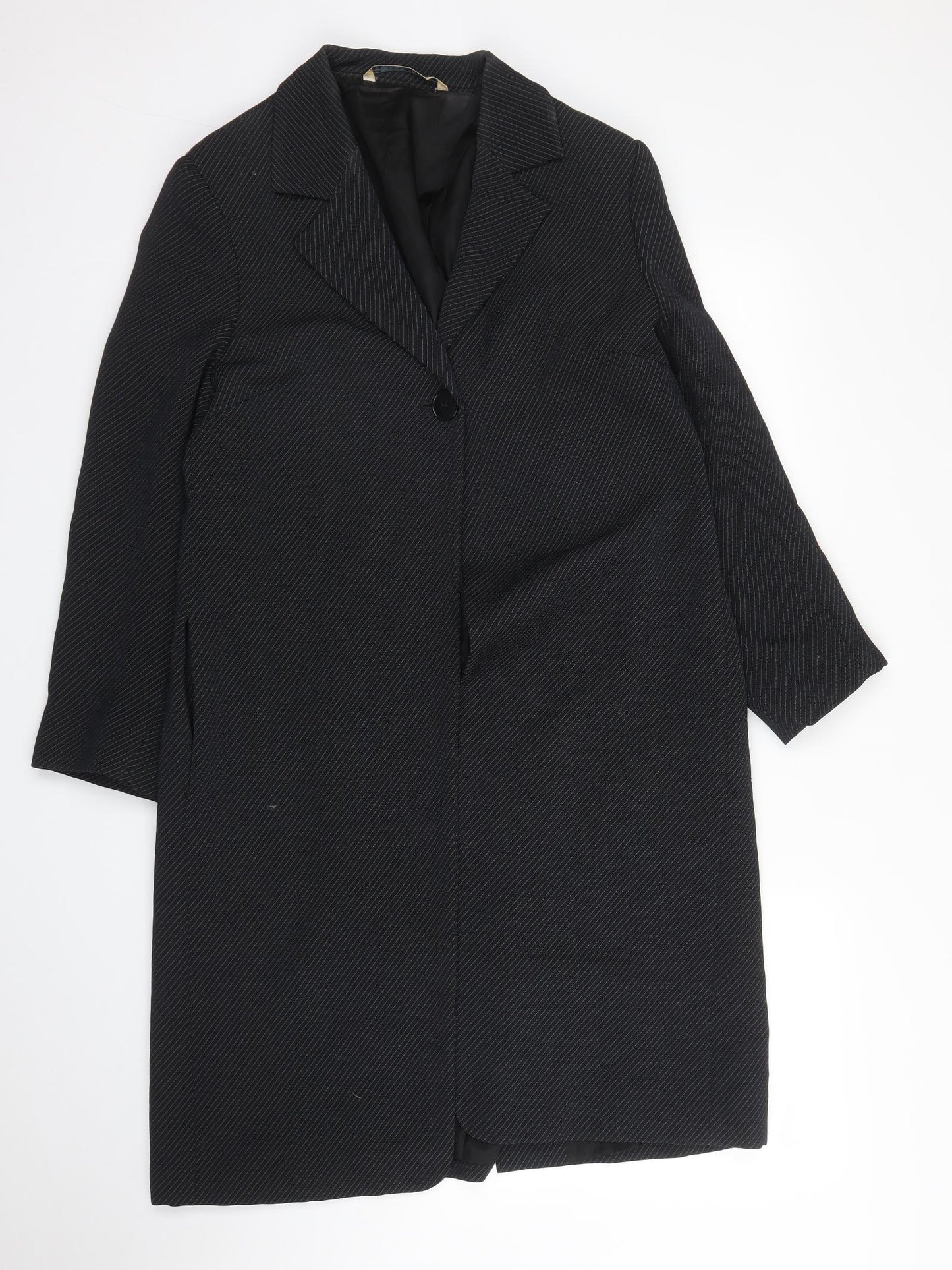 Penny Black Womens Black Striped  Jacket Blazer Size L  - No label