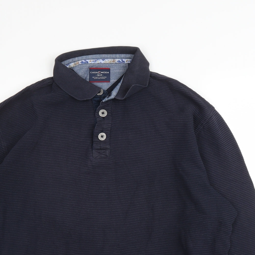 Casa Moda Mens Blue   Pullover Jumper Size L