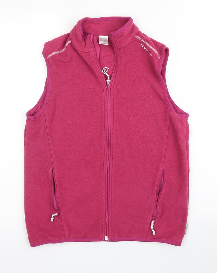 Quecha Girls Pink Full Zip Jumper Size 14 Years
