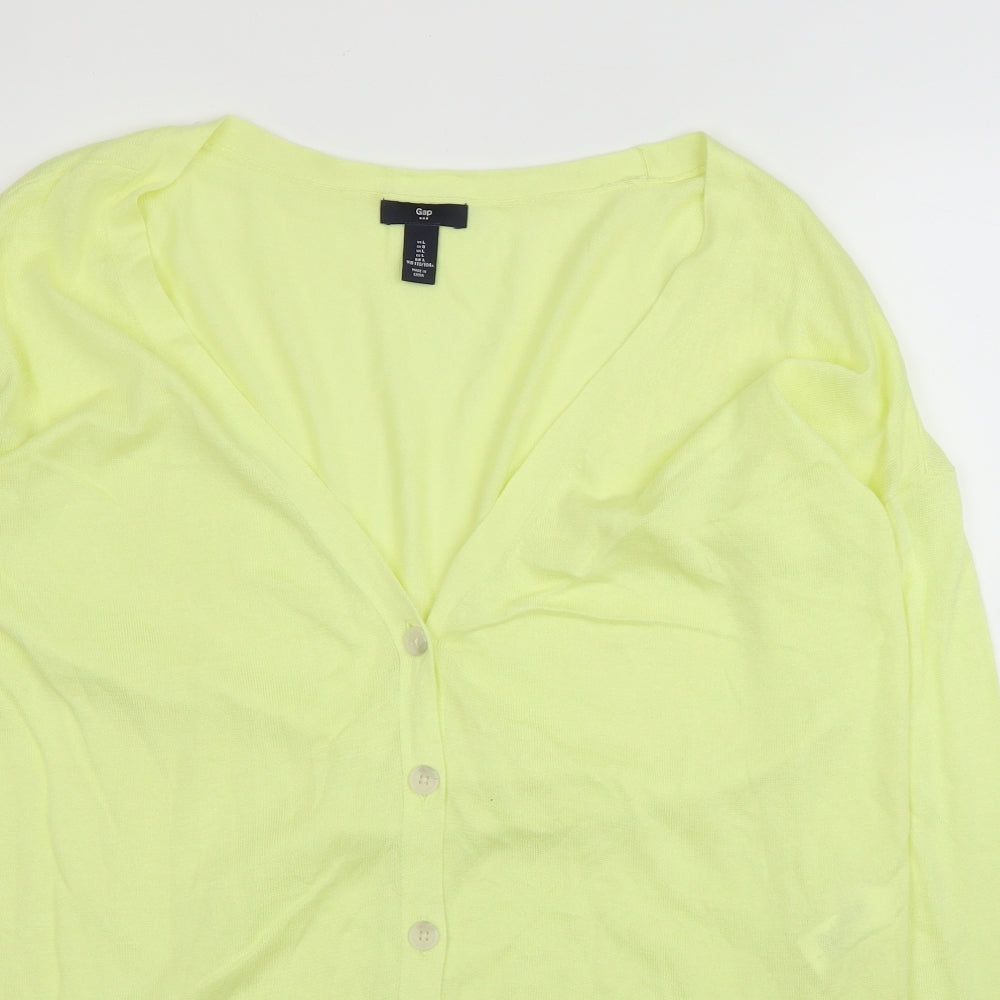 Gap Womens Yellow   Cardigan Jumper Size L