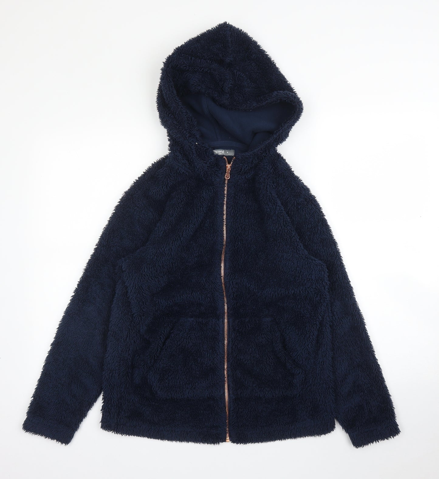 Nutmeg Womens Blue   Full Zip Hoodie Size 8