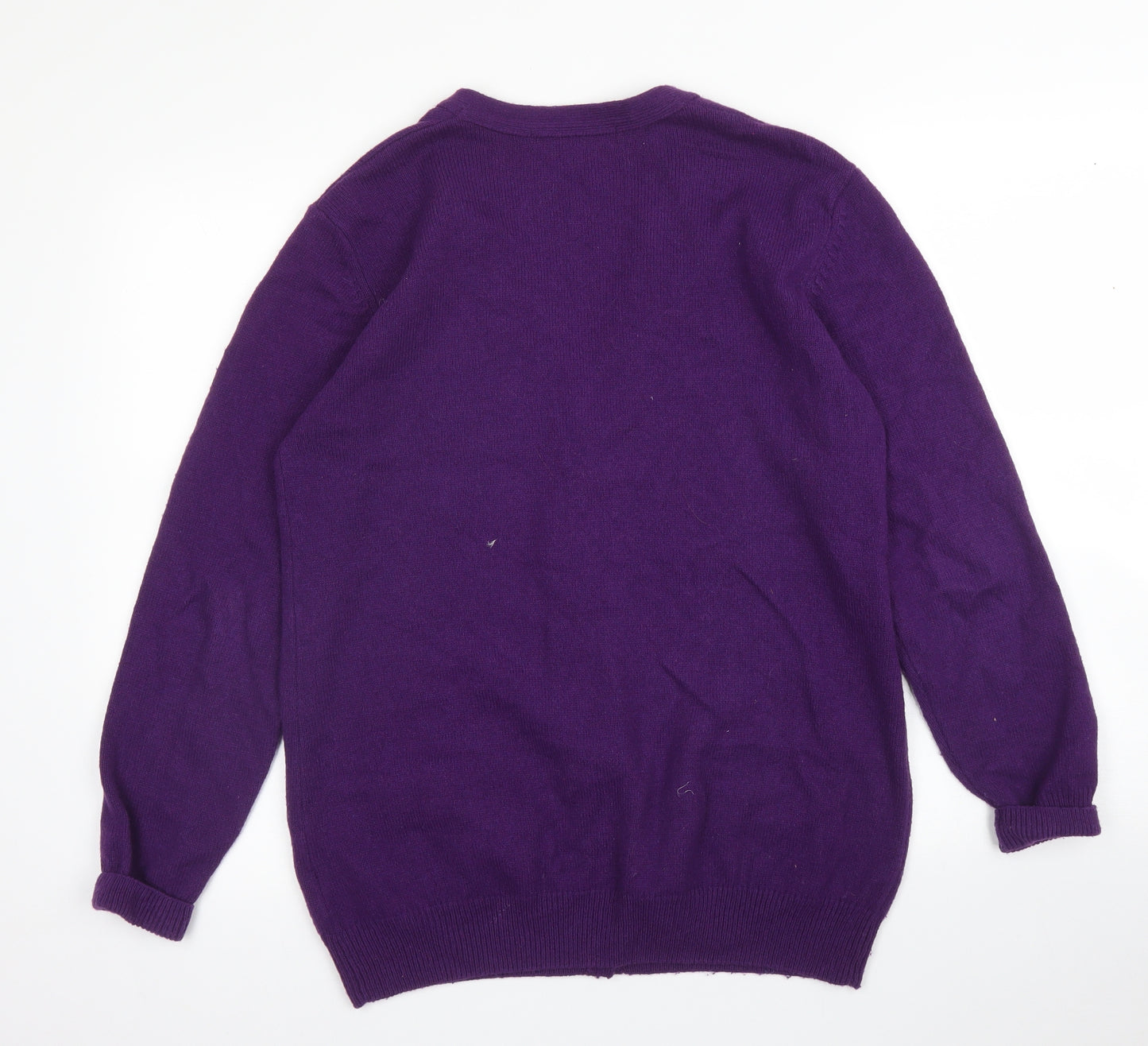 Isle Womens Purple   Cardigan Jumper Size M