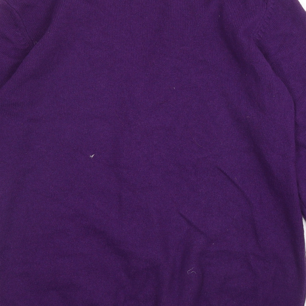 Isle Womens Purple   Cardigan Jumper Size M