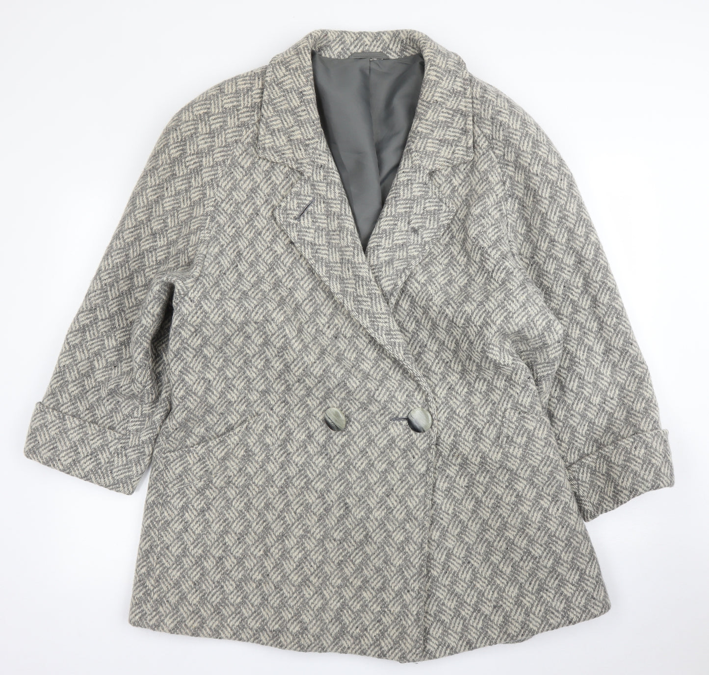 St Michael Womens Beige   Pea Coat Coat Size 16