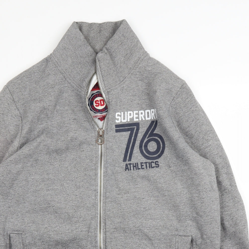 Superdry Mens Grey   Full Zip Jumper Size 2XL