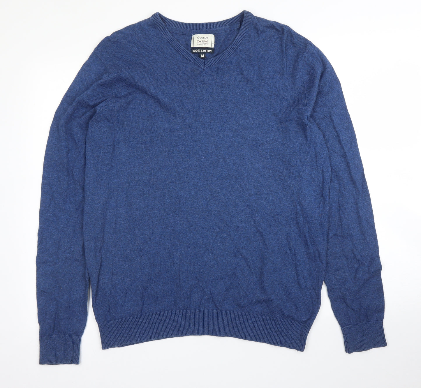 George Mens Blue   Pullover Jumper Size M