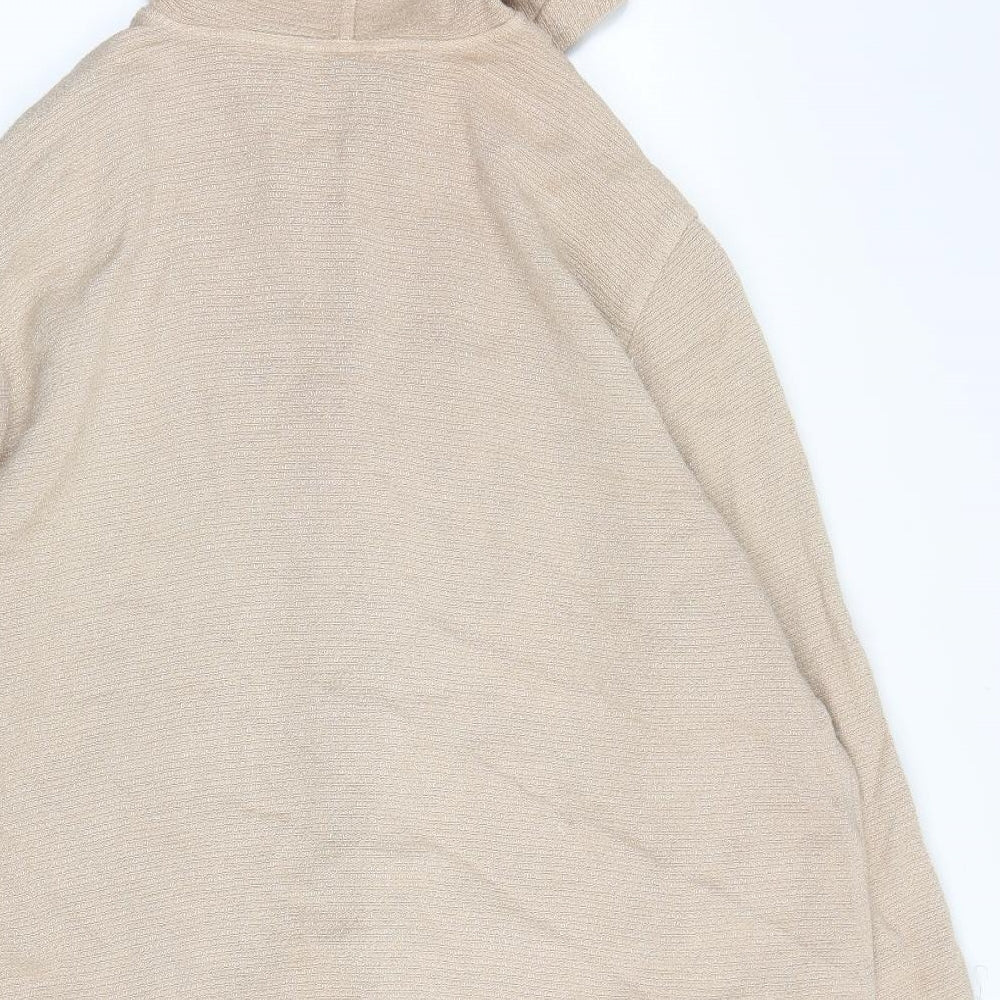 Response Womens Beige   Cardigan Hoodie Size L
