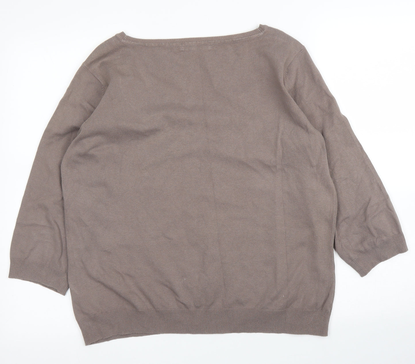 M&Co Womens Brown   Pullover Jumper Size XL