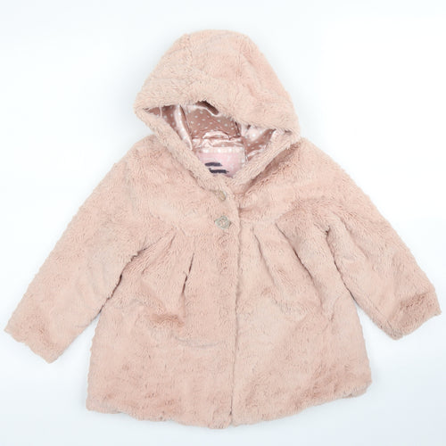 TU Girls Pink   Pea Coat Coat Size 2 Years