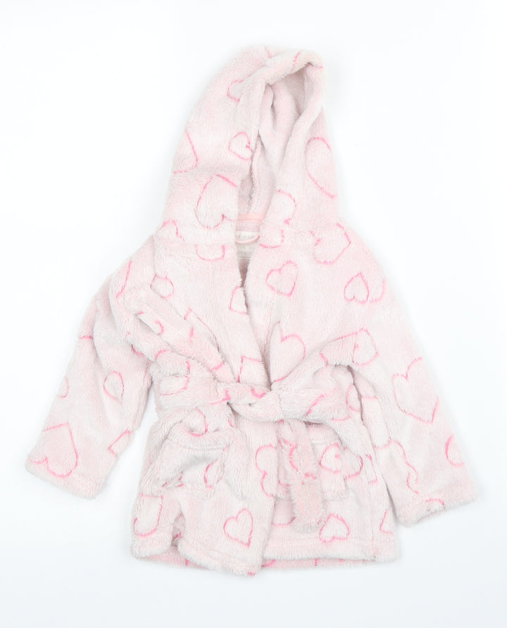 Primark Girls Pink Solid Capri Robe Size 6-9 Months