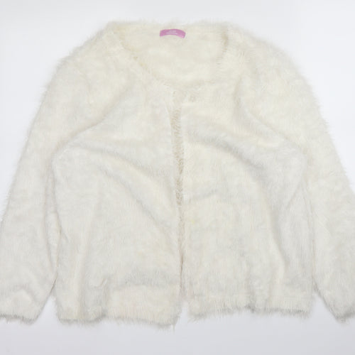 Sarah Hamilton Womens White   Cardigan Jumper Size XL