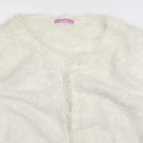 Sarah Hamilton Womens White   Cardigan Jumper Size XL