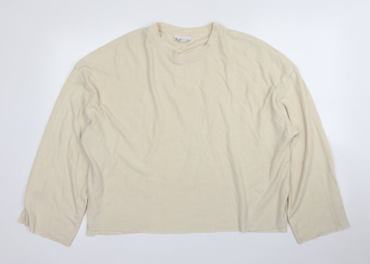 Topshop Womens Beige   Pullover Jumper Size 16