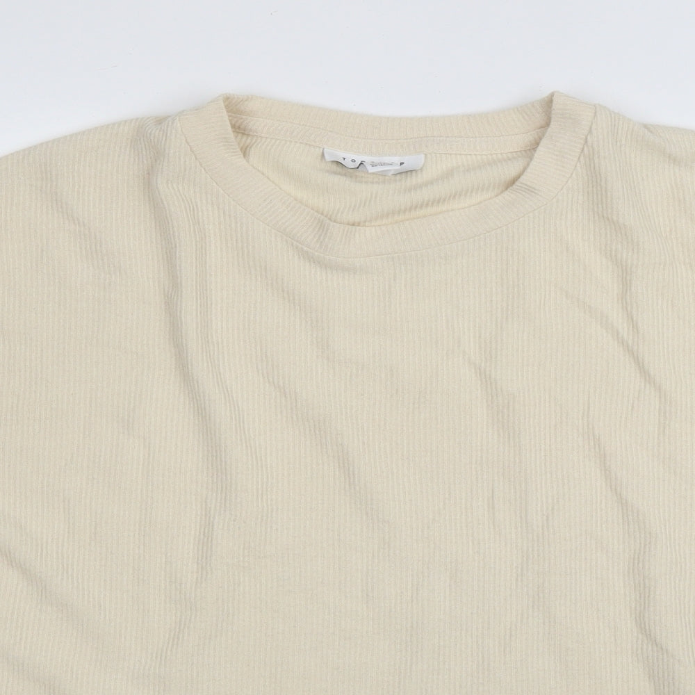 Topshop Womens Beige   Pullover Jumper Size 16
