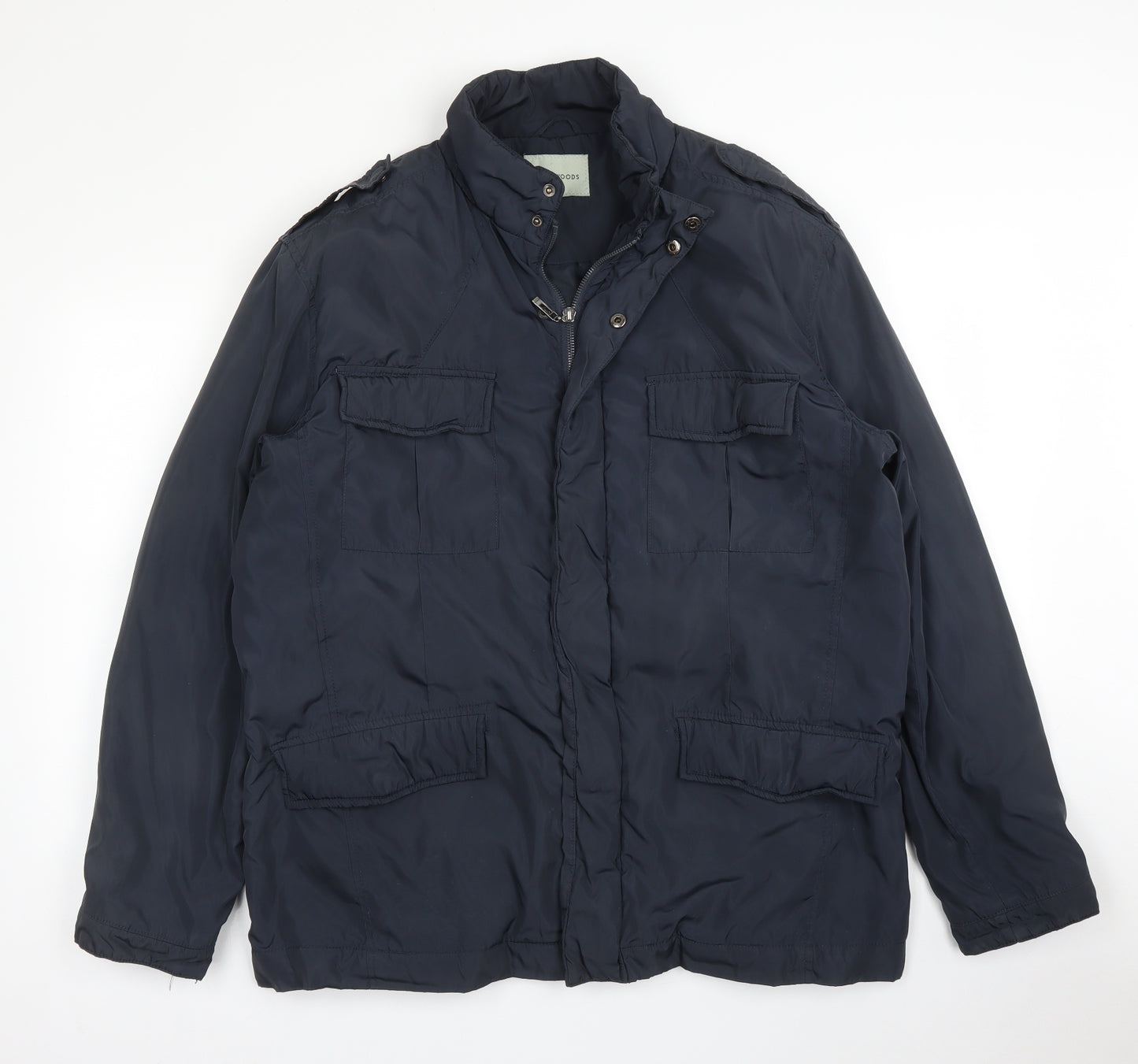 Greenwoods Mens Blue   Military Jacket Coat Size L