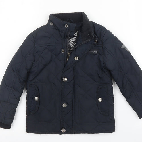 Primark Boys Blue   Quilted Coat Size 2 Years