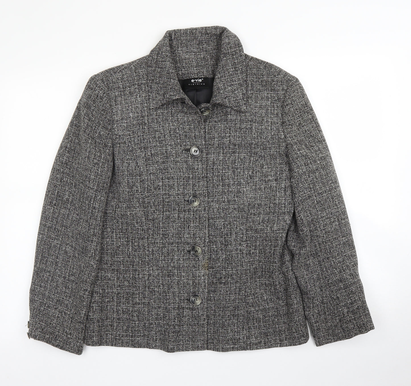 Evie Womens Grey   Jacket Blazer Size 12