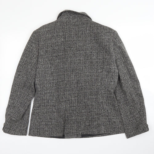 Evie Womens Grey   Jacket Blazer Size 12
