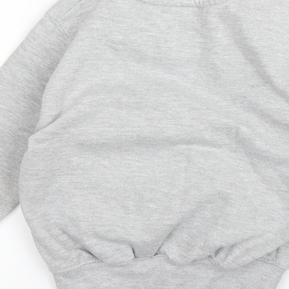 London Co Girls Grey   Pullover Jumper Size 3 Years  - Christmas