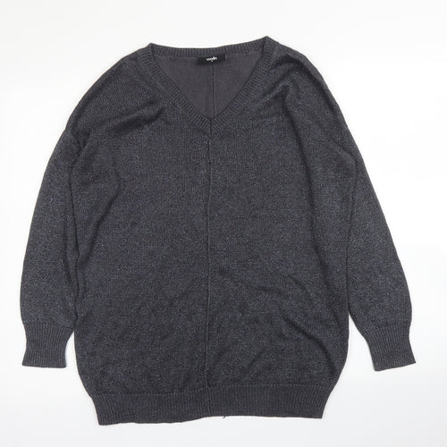 Wallis Womens Grey   Pullover Jumper Size M