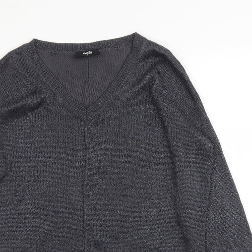 Wallis Womens Grey   Pullover Jumper Size M
