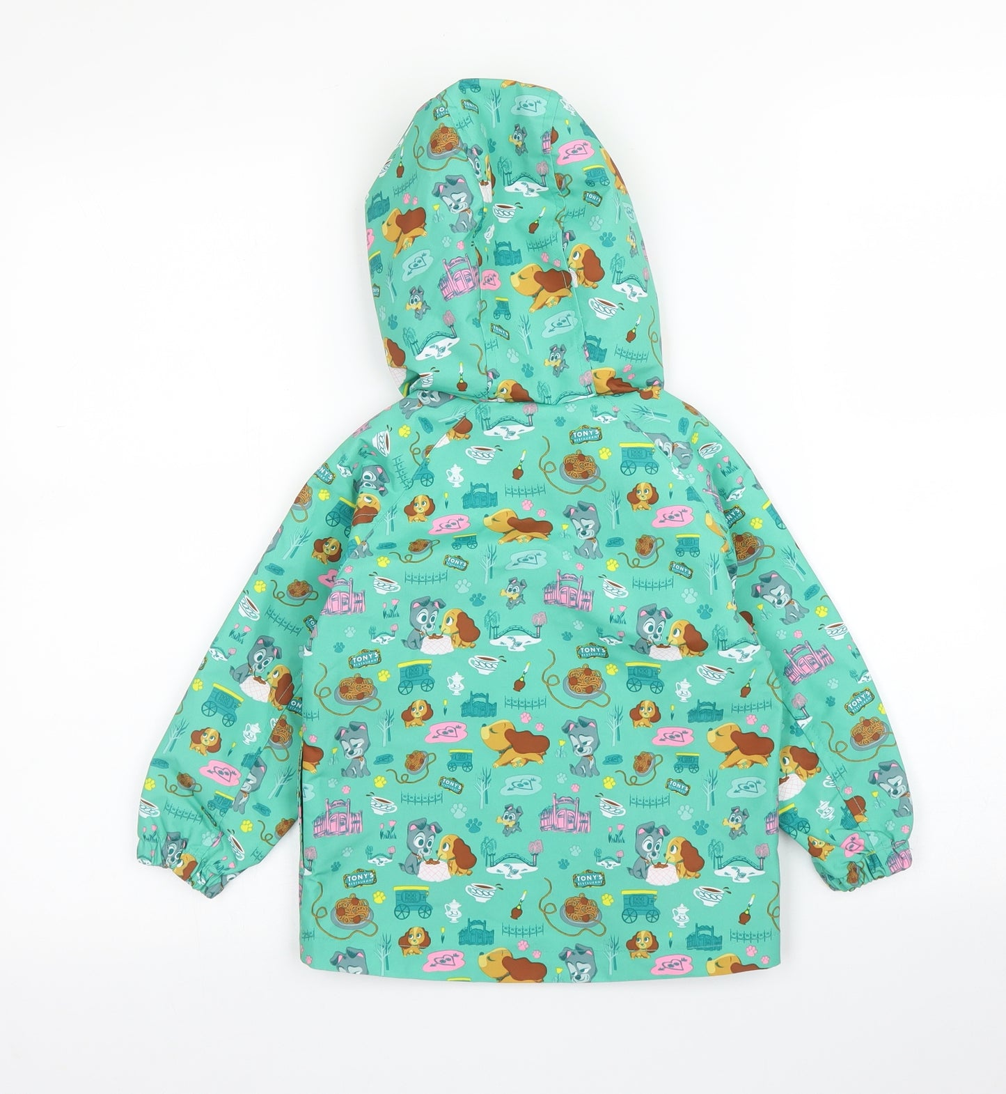 Disney Girls Green   Parka Coat Size 3 Years