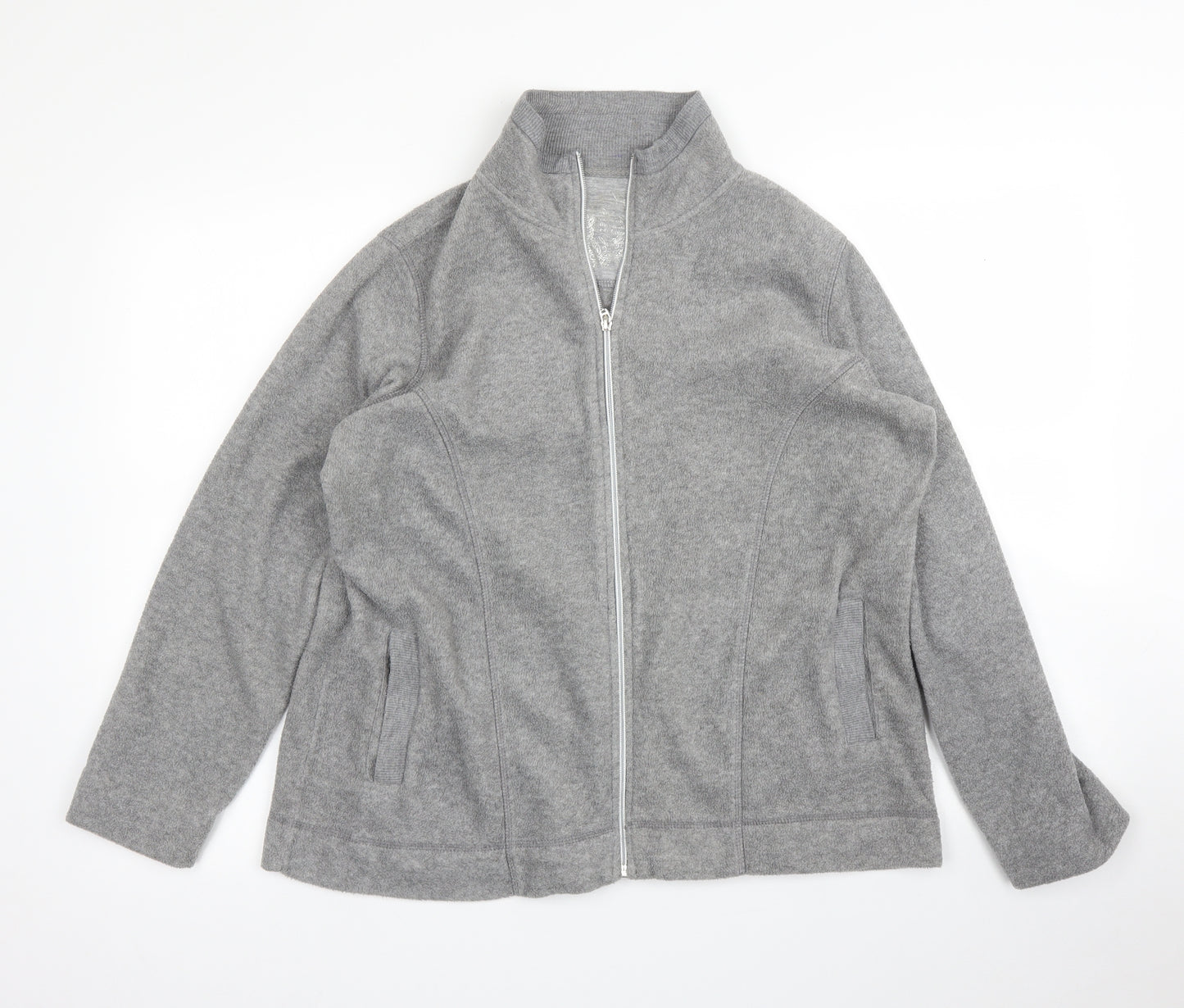 Preworn Womens Grey  Fleece Full Zip Jumper Size L