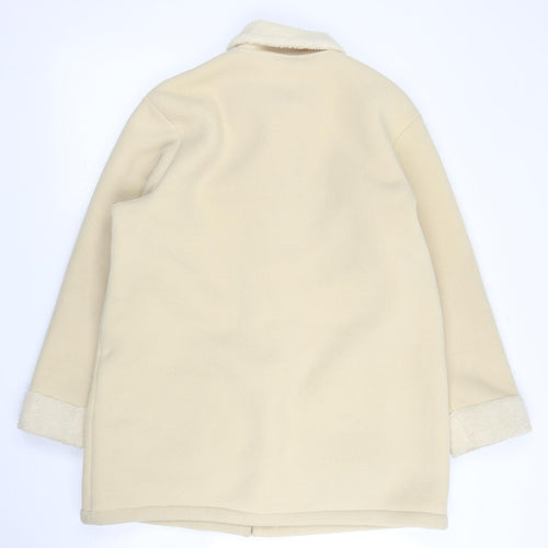Unity Womens Beige   Overcoat Coat Size 12