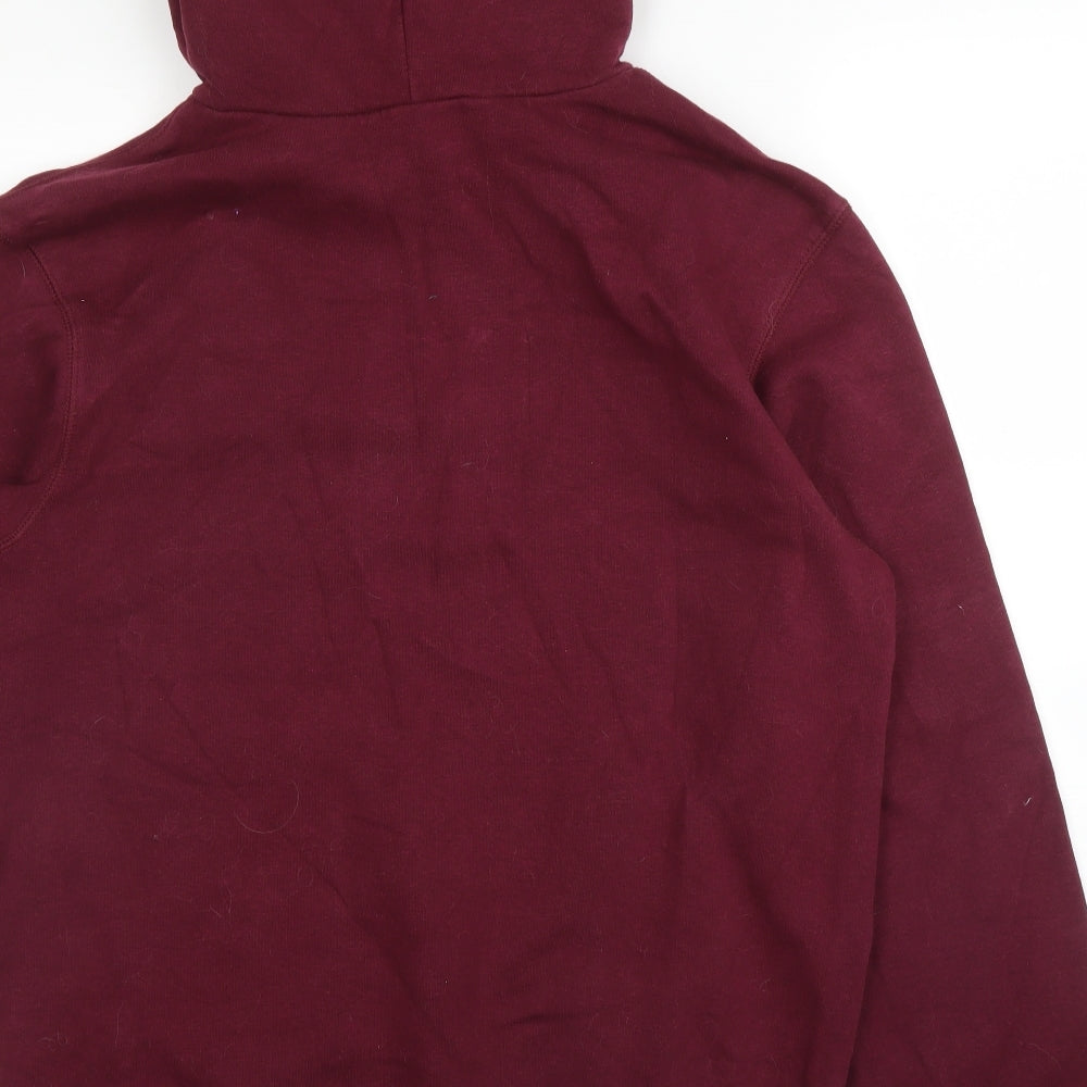 B&C Mens Purple   Pullover Hoodie Size S